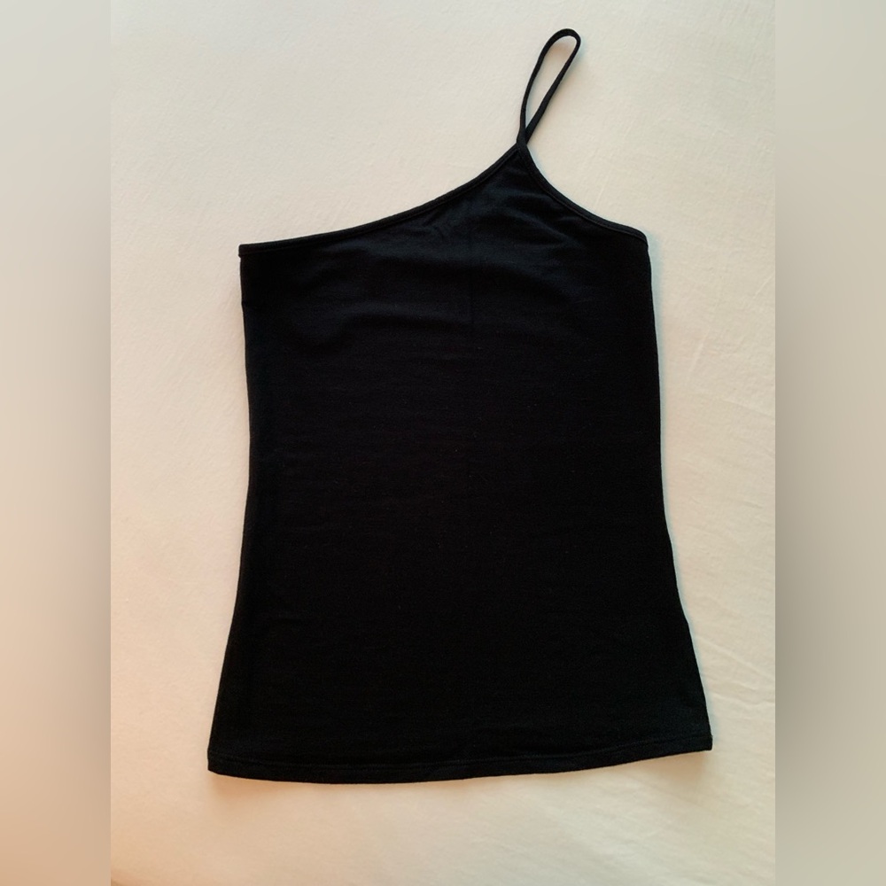 Reformation One-Shoulder Alba Top in Black
